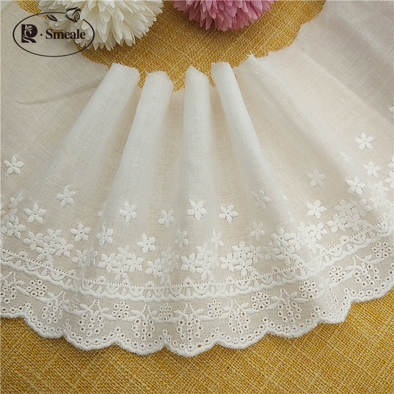 Baby Clothing Embroidery - Dentelle brodée en coton faite à