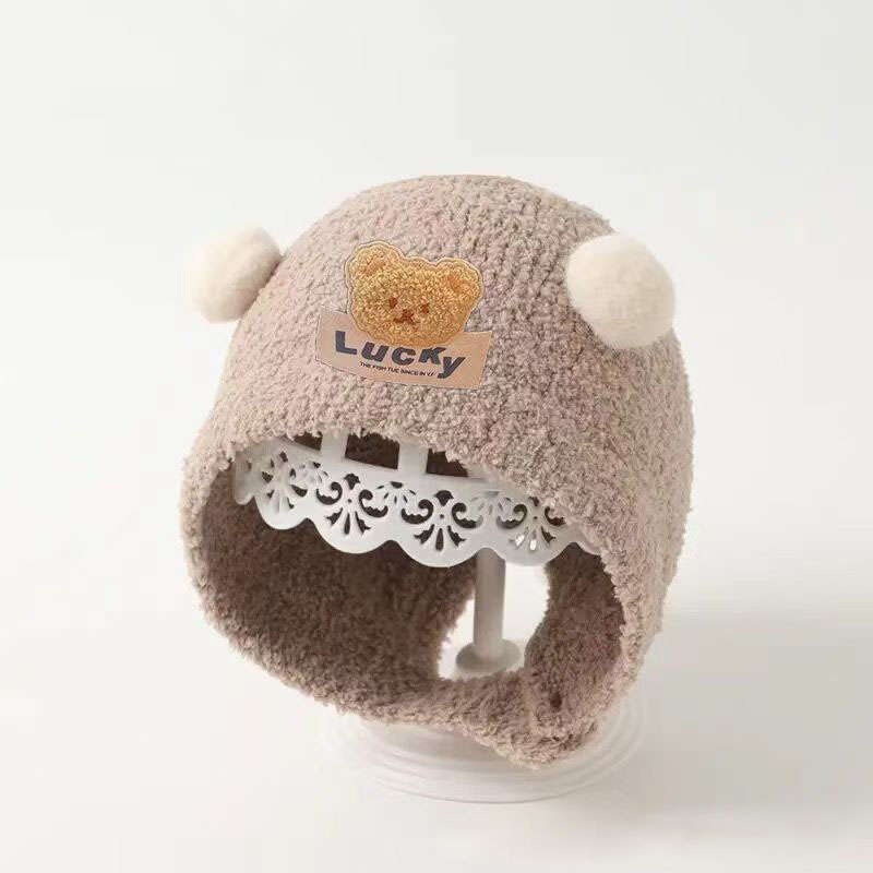 Baby Hat Beanie - Bonnet d'hiver en peluche épaisse pour