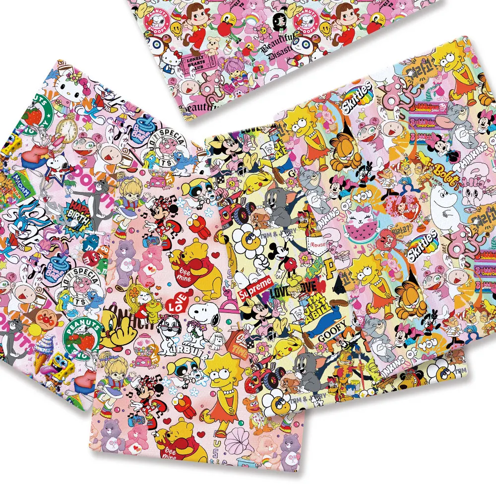 Baby Clothing Material - Tissu de dessin animé en coton