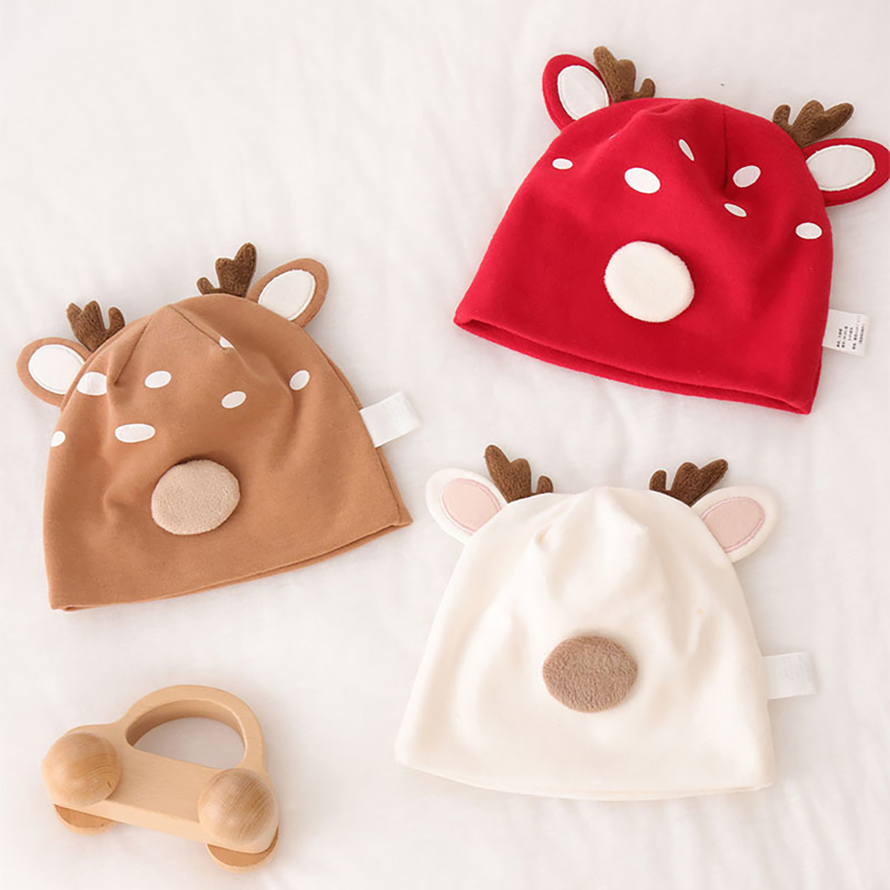 Baby Hat Beanie - Bonnet Bébé Cerf Mignon en Coton