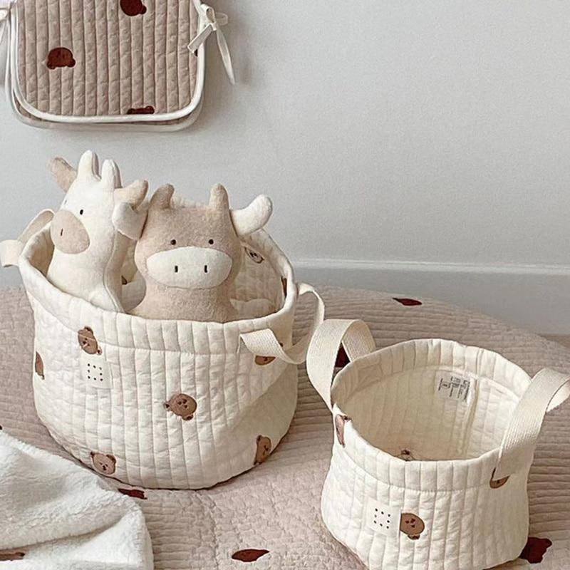 Baby Clothing Embroidery - Sac à couches brodé ours mignon,