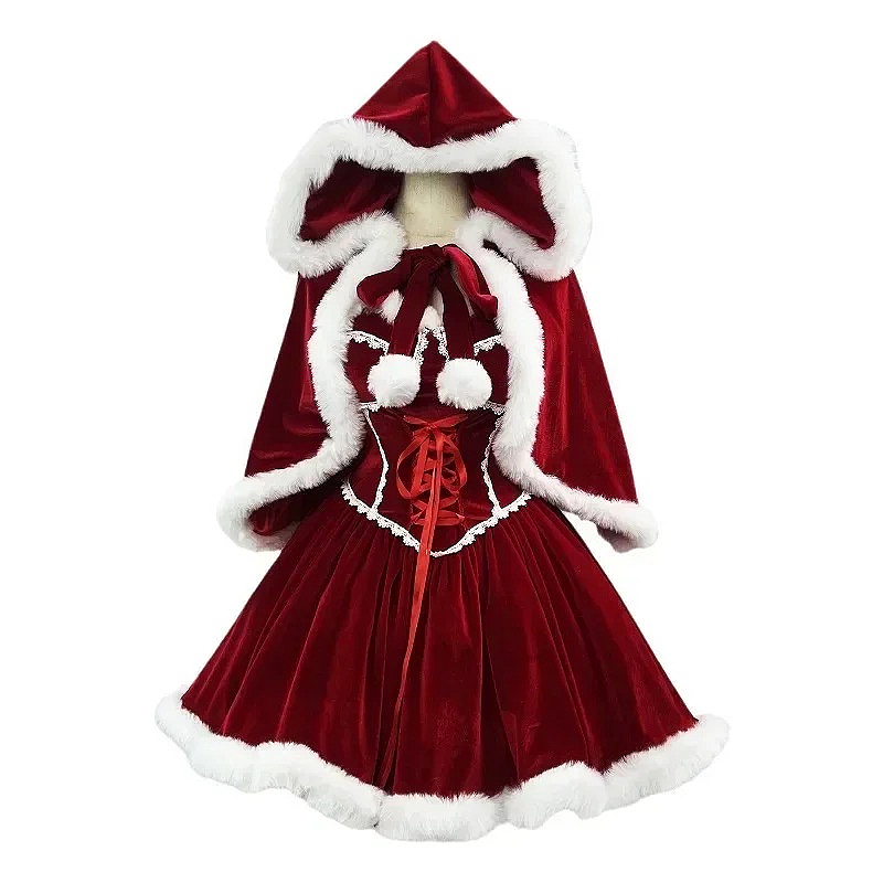 Baby Clothing Sizes - Robe rouge pour nouvel an, Cape