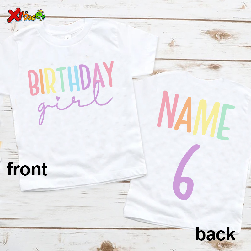 Baby Clothing Names - T-shirt avec Nom Personnalisé pour Fille,