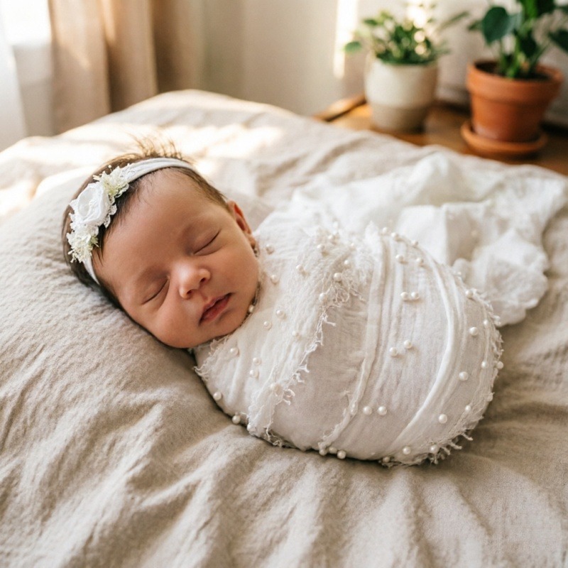 Tissu d'emmaillotage en coton  - Baby Clothing Material avis et prix