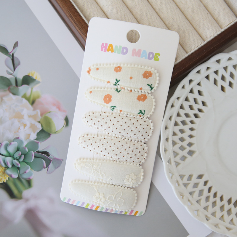 Pinces à cheveux en tissu, 6 p - Baby Clothing Material avis et prix