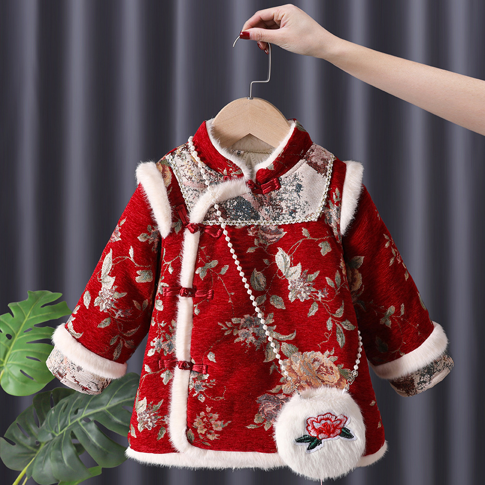 Hiver bébé filles Hanfu enfant - Baby Clothing Embroidery avis et prix
